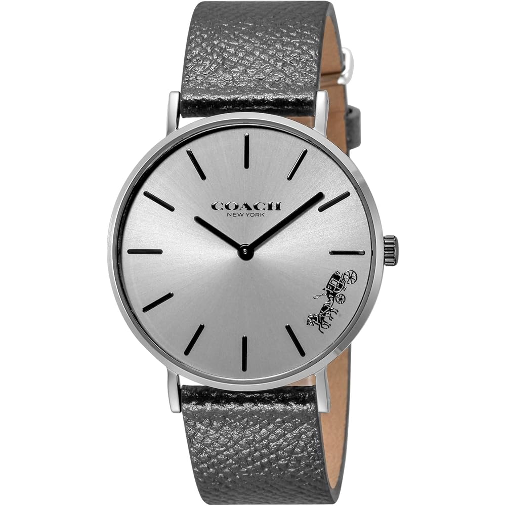 Coach Perry Women s Quartz Watch 36mm White Dial Stainless Steel Grey