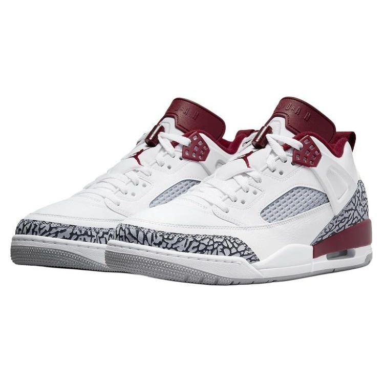 Air Jordan Spizike Low Team Kırmızı Erkek Spor Ayakkabı Beyaz Kurt Grisi Antrasit FQ1759-106