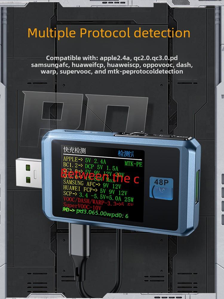 FNIRSI FNB48P USB Tester, Voltage Current Meter, Quick Charge Power Bank Tester, DC Voltmeter Ammeter