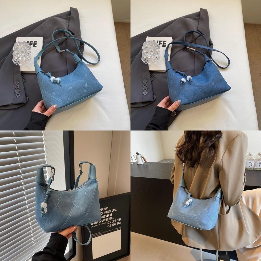 Stunning Street Style Canvas Bucket Bag Fashionable Shoulder Handbag Chic Crossbody