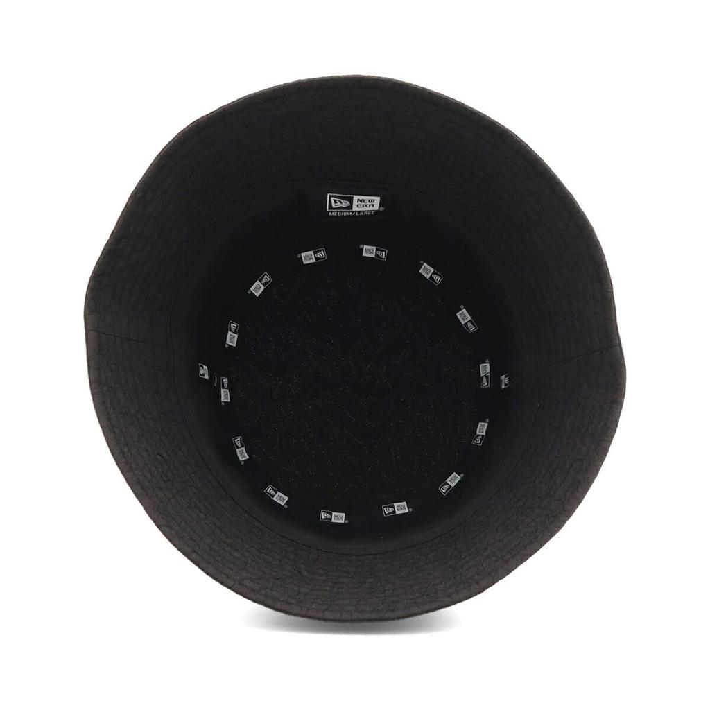 New Era Bucket Size BUCKET01 SB JAQUARD RIBON NER36C0687 Women's Hat, Jacquard, Black, M/L, BLK, 14388493,
