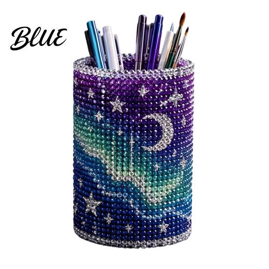 Educational Craft Supplies Bead Embroidery Kit DIY Pen Holder 3D Beaded Tiny Pencil Fine Motor
