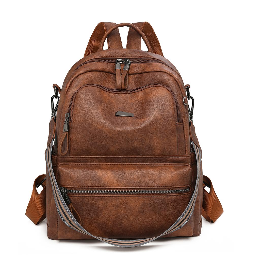 Backpack for Women Versatile and Fashionable Soft Leather Women's Small Backpack Large Capacity School Girl Schoolbag