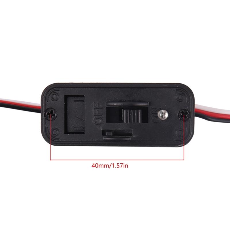 Przełączniki TOC ze zdalnym sterowaniem, przedłużacz kabla Futaba Style ze wskaźnikami LED do samochodów ciężarowych, gąsienicowych, buggy, złączy