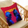Music Album Star T-The Weeknd Hip Hop Print Pillow Covers Sofa Decorative Home Double-sided Printing Short Plush Cushion Cover