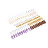 120pcs Hair Braid Rings DIY Shell Simulation Hair Braid Clips Hair Decoration Accessories
