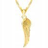 Gold Angel Wing Necklace Silver 925