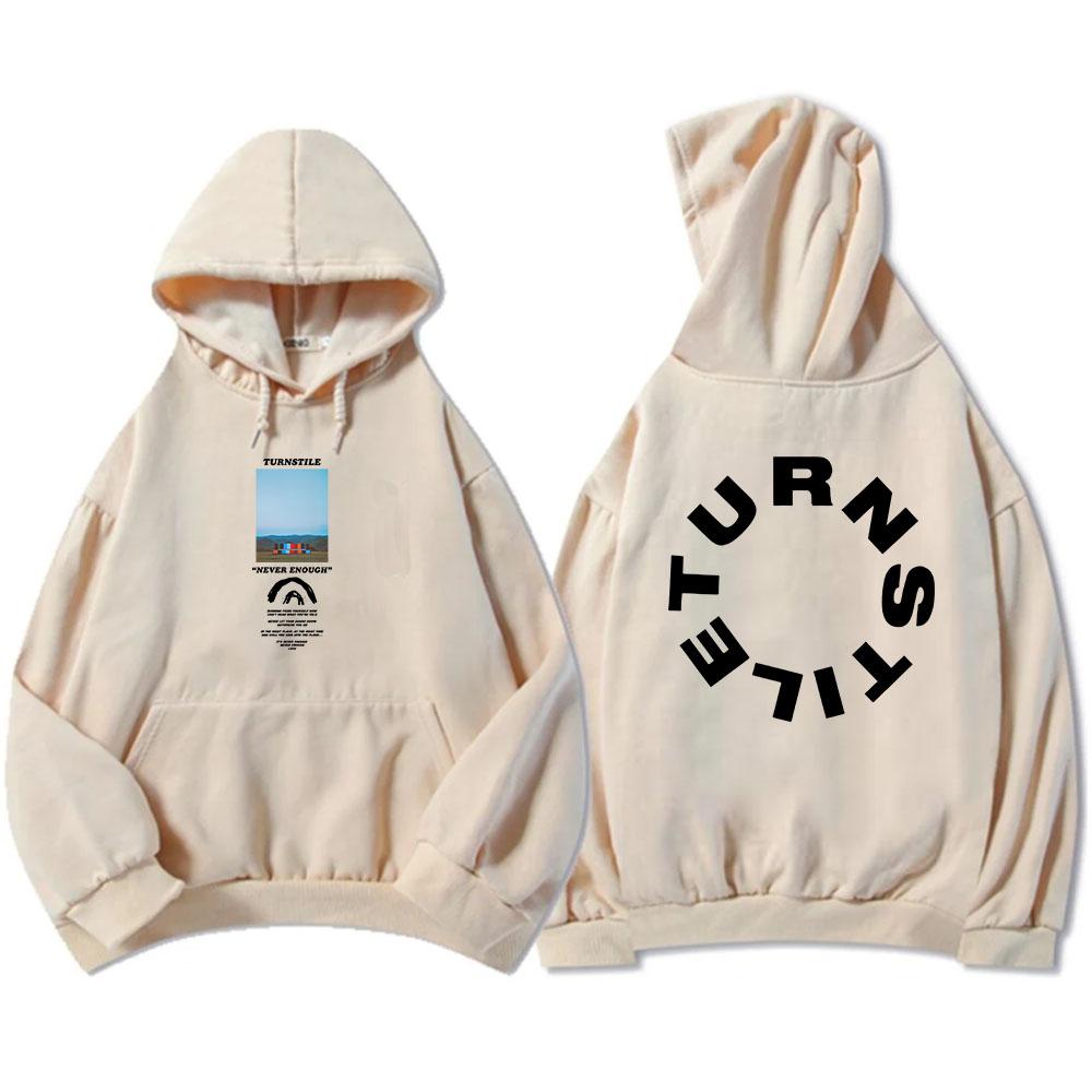 TORNACQUISTO MAI ABBASTANZA FELPA DA PALCO Hip Hop Unisex Streetwear Manica Lunga Pullover Casual con Cappuccio Stampa Grafica Merch Sudaderas