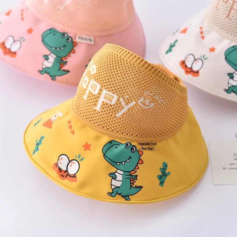 Kids' UV Protection Wide Brim Straw Sun Hat for Boys & Girls