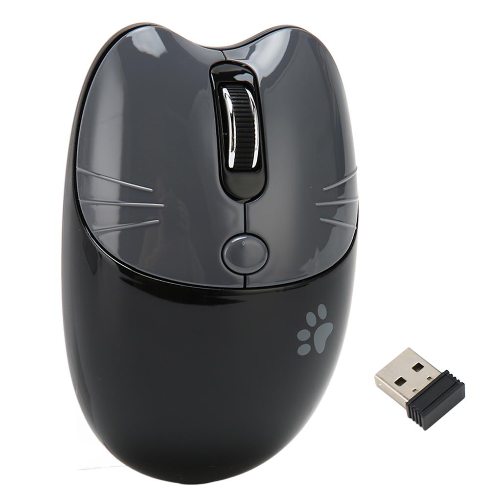 Wireless Mouse BT5.1 Or 2.4GHz Silent Click Adjustable DPI Auto Sleep Office Mouse for Girl Working Family School Cafe