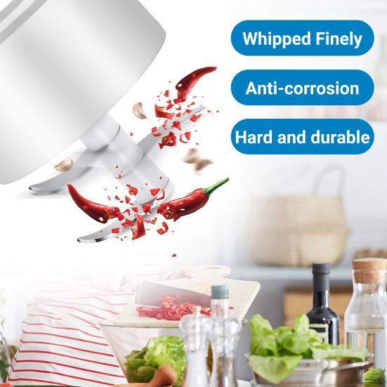 Universal Garlic Grinder One-key Start Long Endurance Mashed