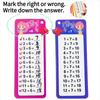 1SET Addition, Subtraction, Multiplication and Division, Primary School Math Card, Repeatable Writing, Children's Learning Aids