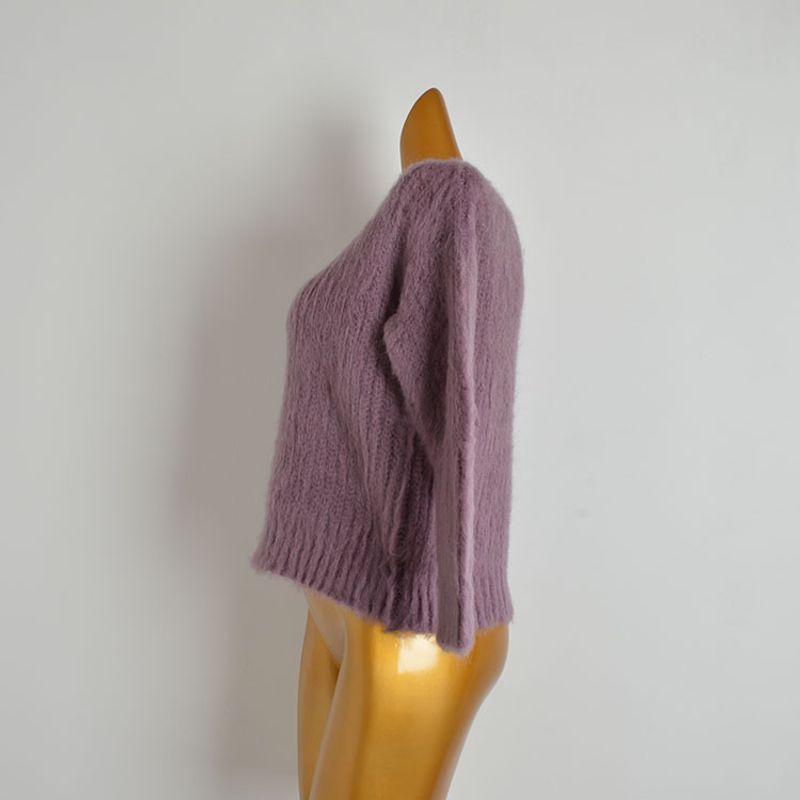 Fall and Winter New Arrival Soft Glutinous Rice Idle Style Pullover Loose Sweaters Women's Clothing Mohair Knitwear Long Sleeves Tops