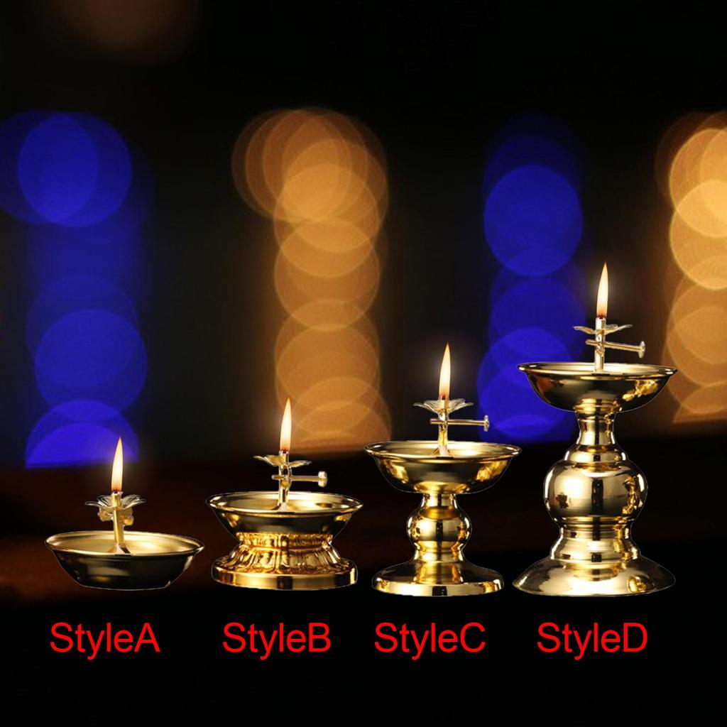 Ghee Lamp Holder Buddhist Supplies Tibetan for Bedroom Dining Table Party