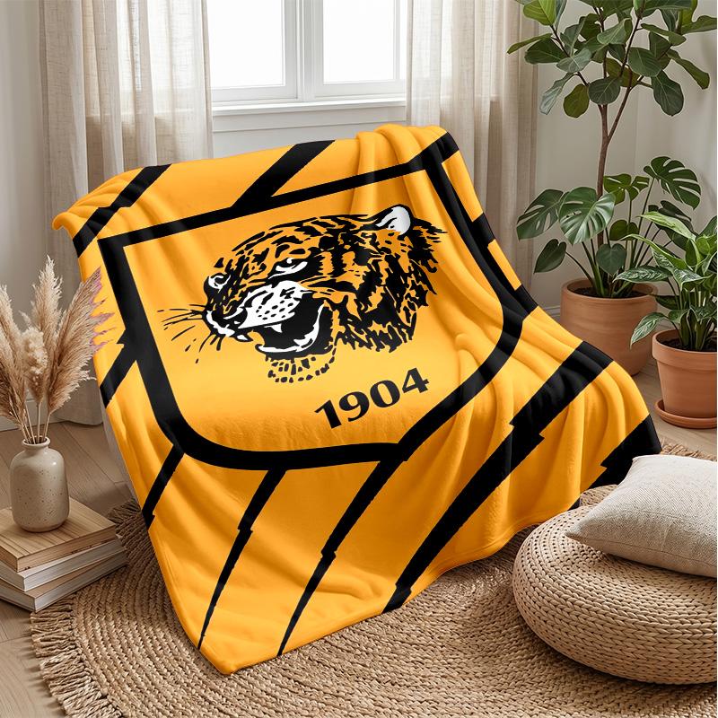 Hull FC Flannel Fleece Blanket Cozy Warm Throw Blanket For Couch Bed Travel All Season Use