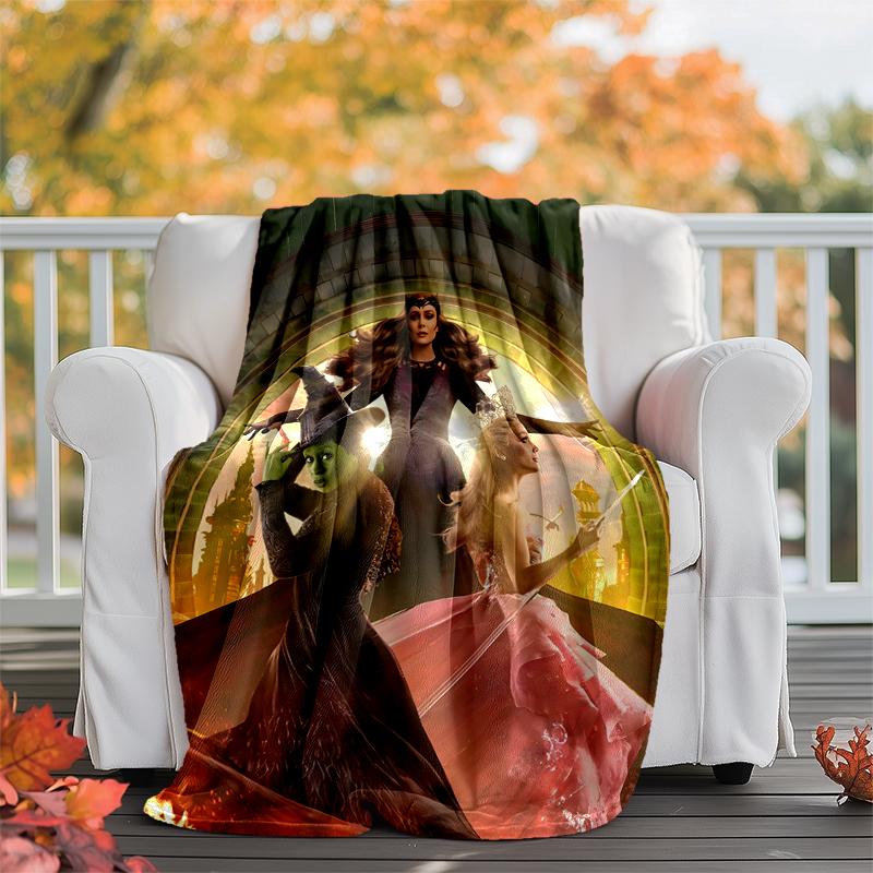 Wicked Flannel Blanket Soft Warm All-Season Throw, Design for Camping, Car Travel, Hiking Sofa, Bed, Office Perfect Gift for Parties