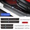 For VW Car Door Sill Plate Sticker Anti-scratch Strip Trunk Protection Decals for VW Polo Golf Passat Touran Jetta Interior Mouldings   AWY1