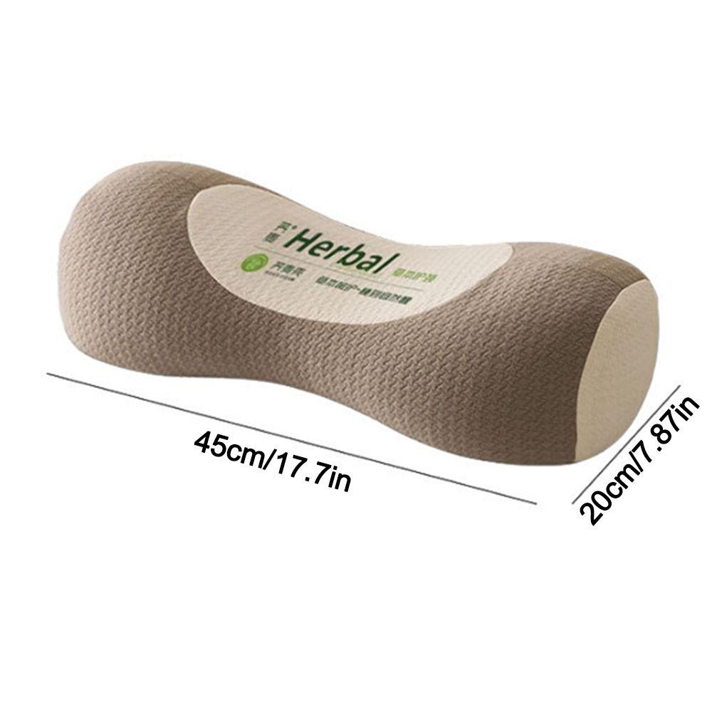 Cylindrical Buckwheat Pillows Breathable Anti-arch Spine Pillow Neck Pain Relief Help Sleep Cervical Vertebra Pillow for Adults