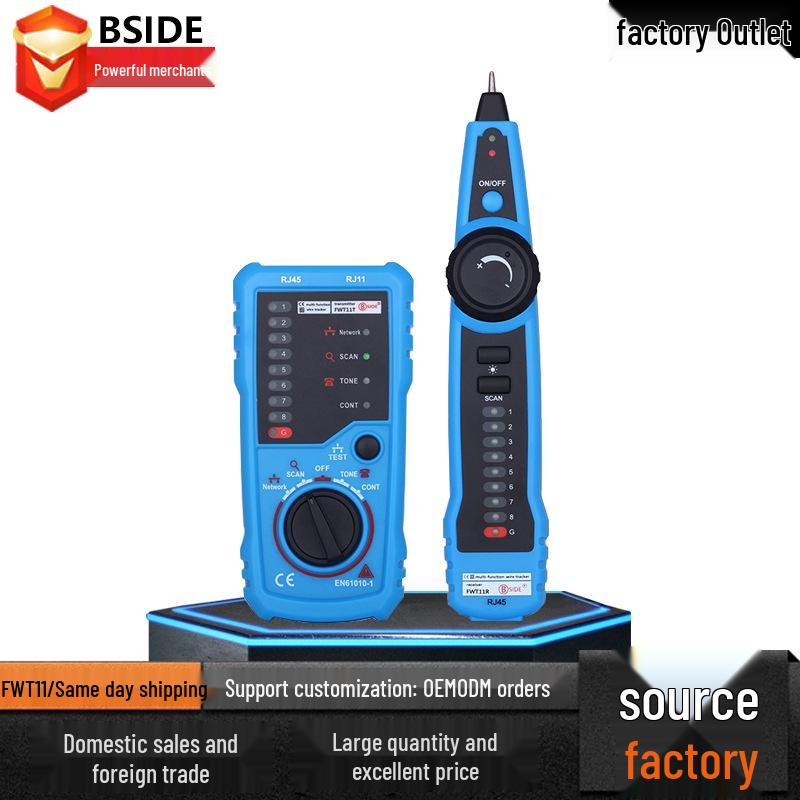 

BSIDE FWT11 Network Cable Tester & Anti-interference Wire Tracker for Cable and Telephone Line Detection FWT11 with Battery