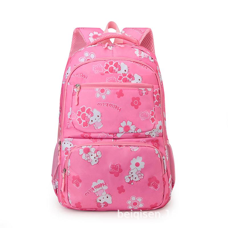 Trend Korean version cartoon schoolbag male Korean version backpack large capacity girl primary school school backpack розовый
