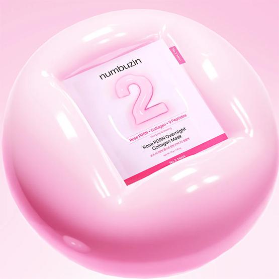 NUMBUZIN No.2 Rose PDRN Overnight Collagen Mask 37g*4EA