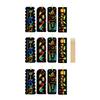 Paper Crafts for Holiday Gifts 12PCS Scratch Art Bookmarks, Thick White Cardboard Creative Rainbow Drawing Paper, DIY Projects Minds Artistic