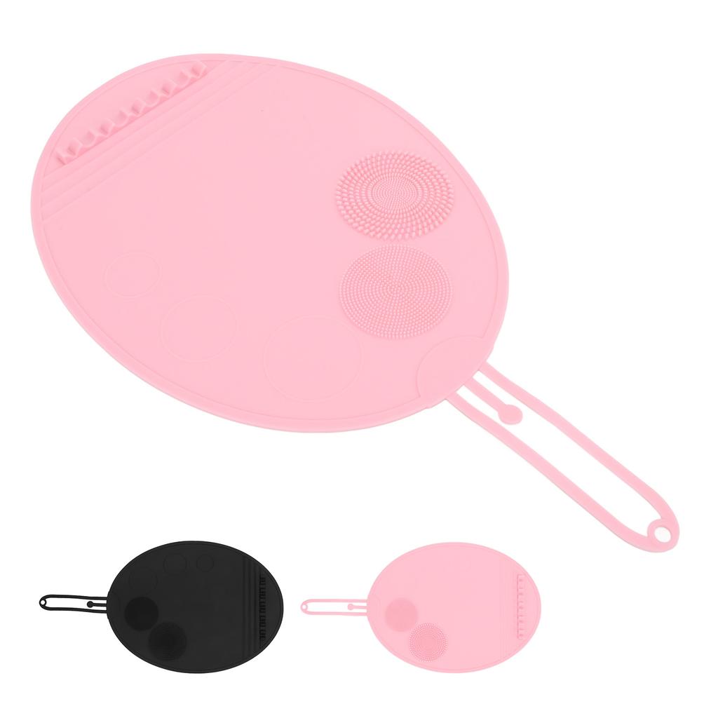 Silicone Makeup Brush Cleaning Mat Multi Textures Large Size Portable Washing Tool Scrubber Cosmetic