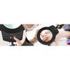 Long Swing Arms 5X/10X Magnifying Glass Lamp with 5 Color Adjust LED Lights Reading Table Lamp for Welding Repair Close Work