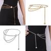Antique Jewelry Ethnic Style Body Chain Body Accessory Retro Metal Chain Belt Adjustable Sunflower Round Waist Chain Women