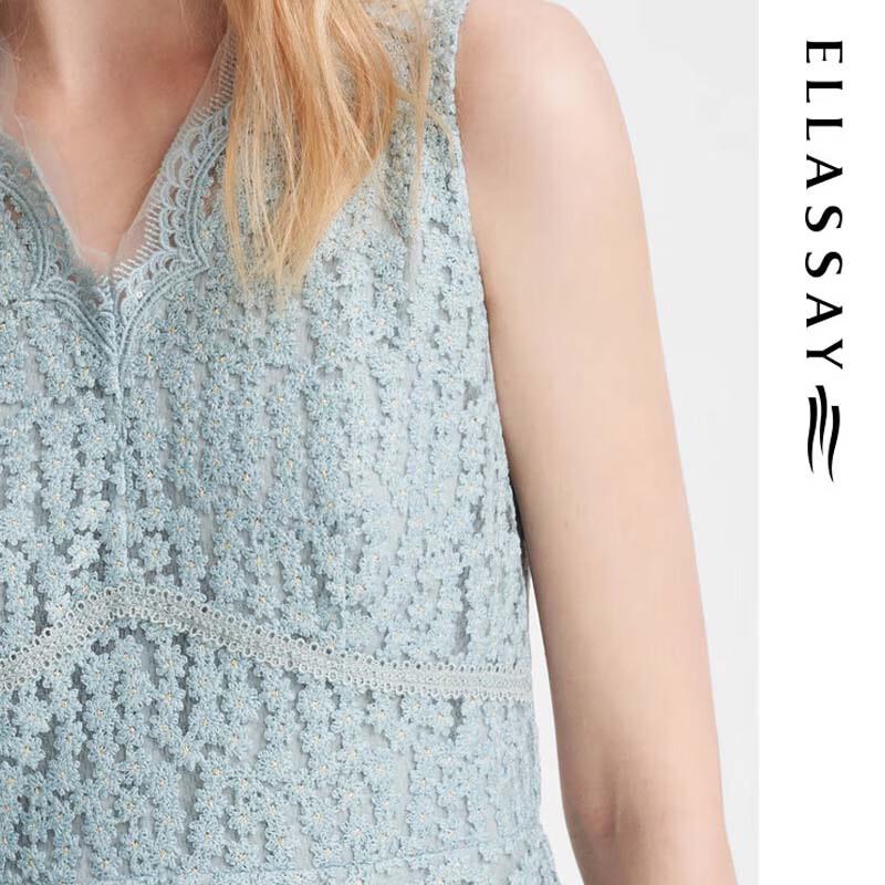 ELLASSAY French Style Sleeveless Mid-Length Dress