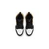 Air Jordan 1 Mid PreSchool 'Black University Gold' (Unisex) White / Black / Pollen Kids' Basketball Shoes 640734 177