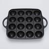 16 Holes Takoyaki Grill Pan Practical Easy To Use Kitchen Frying Pan Takoyaki Maker for Camping Home Restaurant Outdoor Party