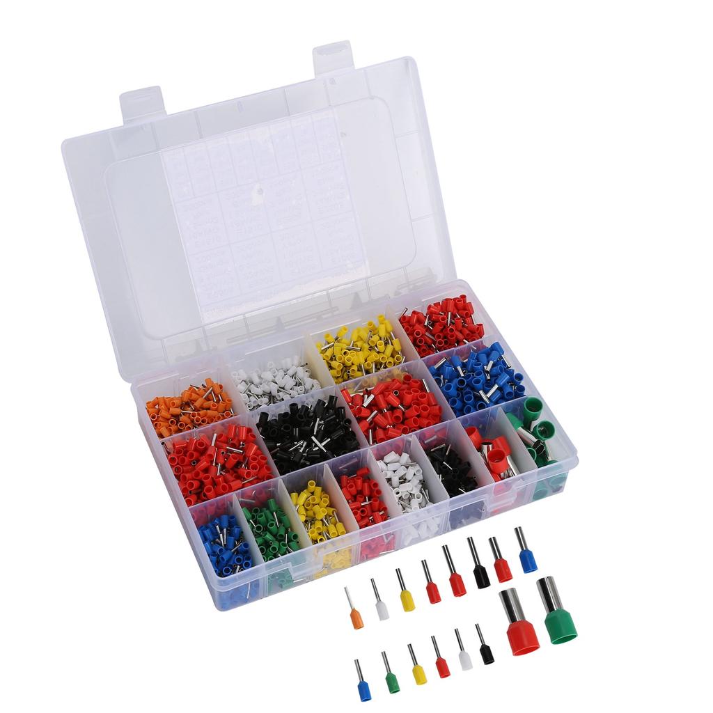 2120Pcs Electrical Wire Terminal VE Convenient Practical PP Material Temperature Resistant Terminal