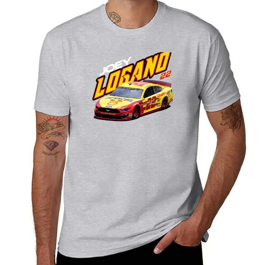 Logano # 22 T-Shirt korean fashion customizeds animal prinfor boys mens graphic t-shirts