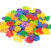 60 PIÈCES Flocon de Neige Géométrique Blocs de Construction en Plastique Jouets Créatifs STEM à Emboîtement Pour Enfants Fournitures de Classe Maternelle