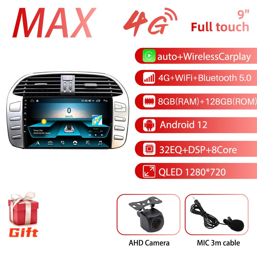2 Din Carplay Car Multimedia For Fiat Bravo 2007-2012 Android Car Radio Stereo GPS Navigation Head Unit Autoradio Audio 4GLTE