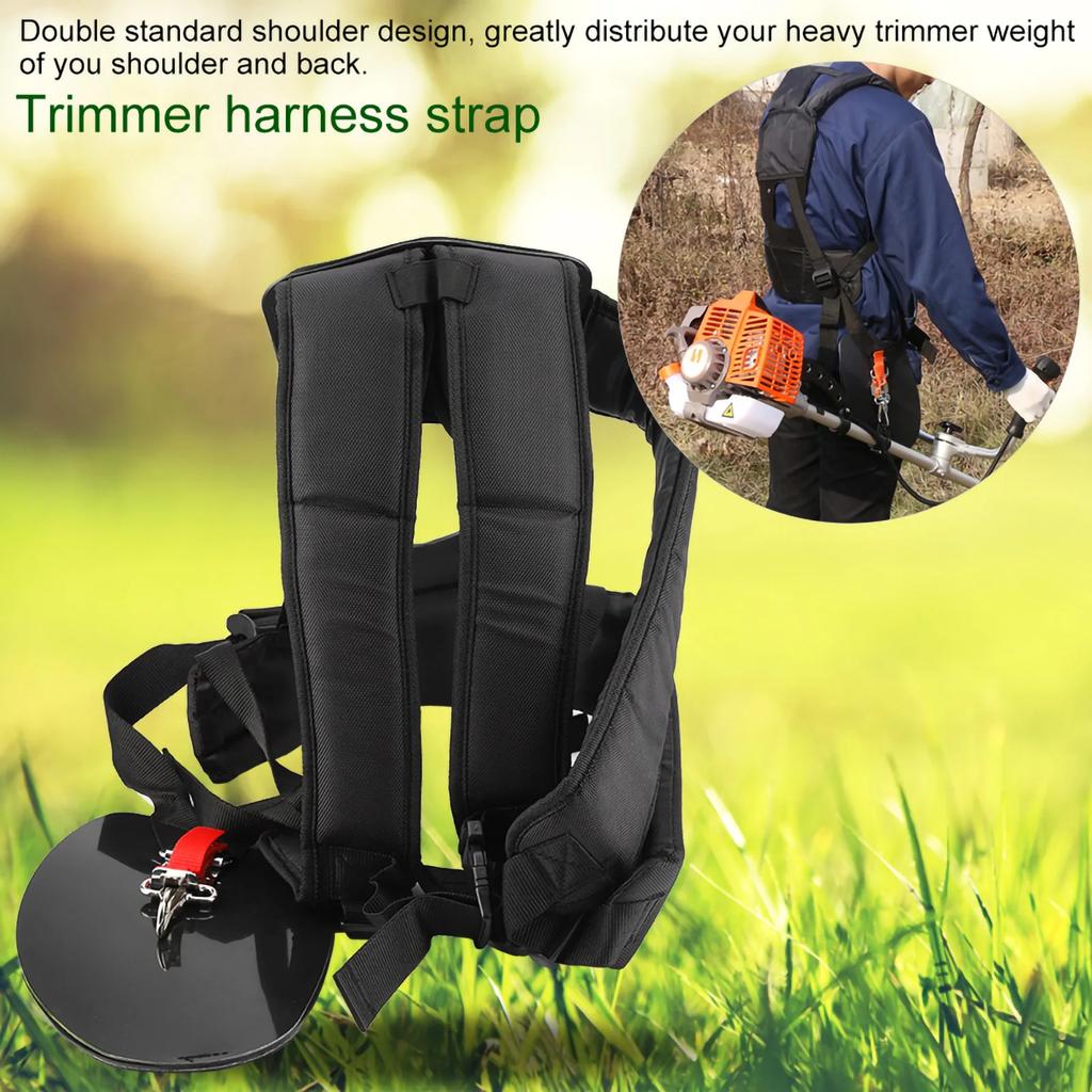 Universal Trimmer Dubbel Axelrem Gräsklippare Polyester M-formad Bälte för Röjsåg Trädgård