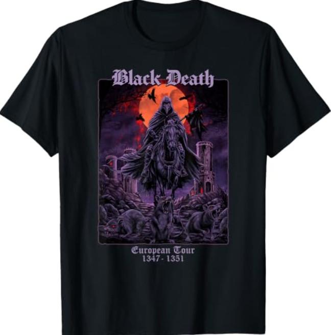 Black Death European Tour Medieval History T-Shirt