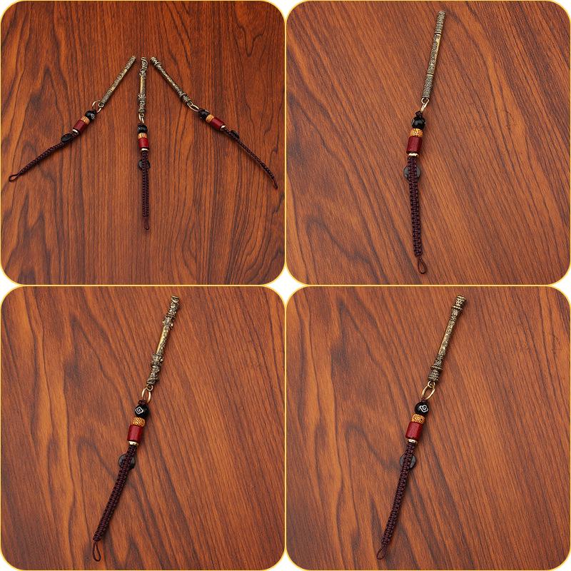 Black Myth Wukong Ruyi Stab Messing Schlüsselanhänger & Taschenanhänger