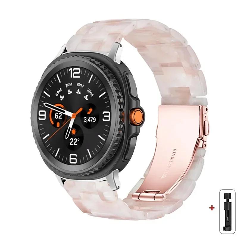 

Resin Band for Samsung Galaxy Watch 8 40 44MM/8Classic 46mmTransparent Strap Women Bracelet for galaxy Ultra 2025/7 47mm Correa for galaxy ultra47mm