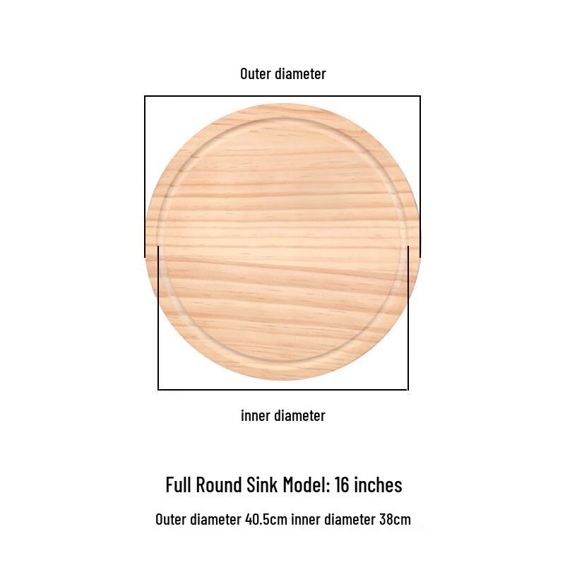 Круглая сервировочная доска из сосны