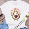 Women Graphic Avocado Cat Printing Cartoon Fruit Clothes Floral Lady Clothing Female Tees Print Tops T Shirt Womens T-Shirt