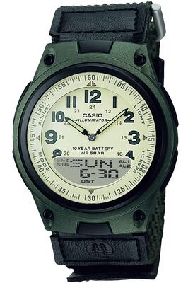 Collection Black Wristwatch AW-80V-3BJH Men's
