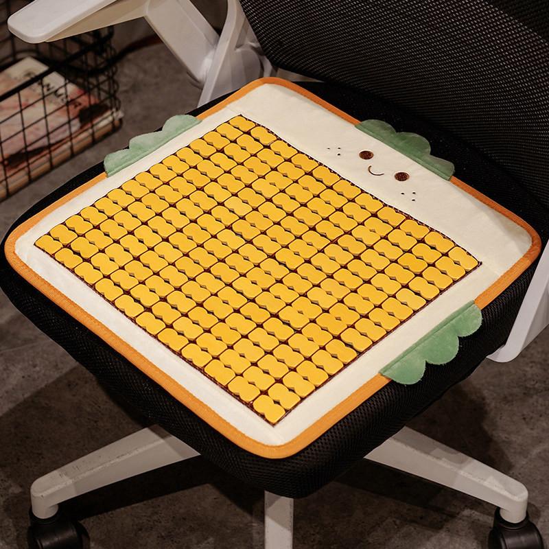 Chair Toast Cartoon Cushion With Soft Plush Material For Decor Home