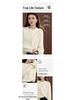 Demana Women's Petite Elegant Cable Knit Round Neck Sweater
