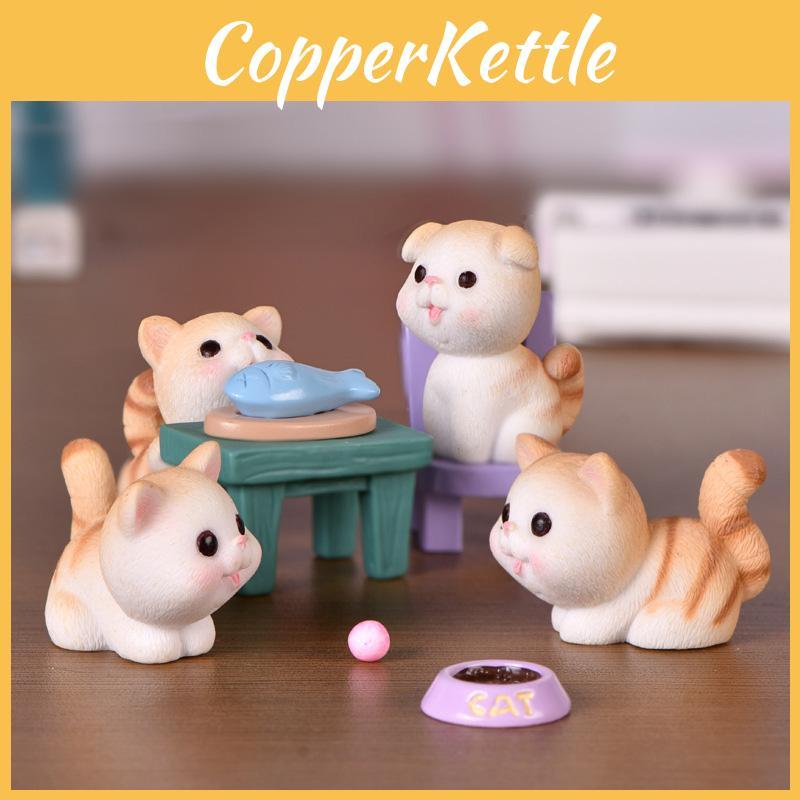 Delightful Cartoon Cat Design Mini Cat Dolls Ideal For Creative Cake Decorations And Gifts