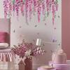 Ms7075 Flower Violet Vine Wall Sticker Living Room Bedroom Decorative Wall Sticker Large Quantity Can Be Negotiated