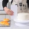 2Pcs Cake Scraper Set Cake Decorating Tools Plastic Cake Smoother Scraper Kit Pastry Cream Butter Scraper Tools DIY Baking Tool