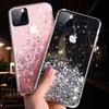 Bling Glitter Phone Case For Iphone 11 12 Pro Max Xr Xs Max X 7 8 6s Plus Soft Silicone Transparent Back Cover For Iphone 13pro