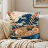 Ramen Pillow Japanese Retro Illustration Cushion Cushion Cover Pillowcase Antidustmite Living Room Sofa Decor Cushion Room